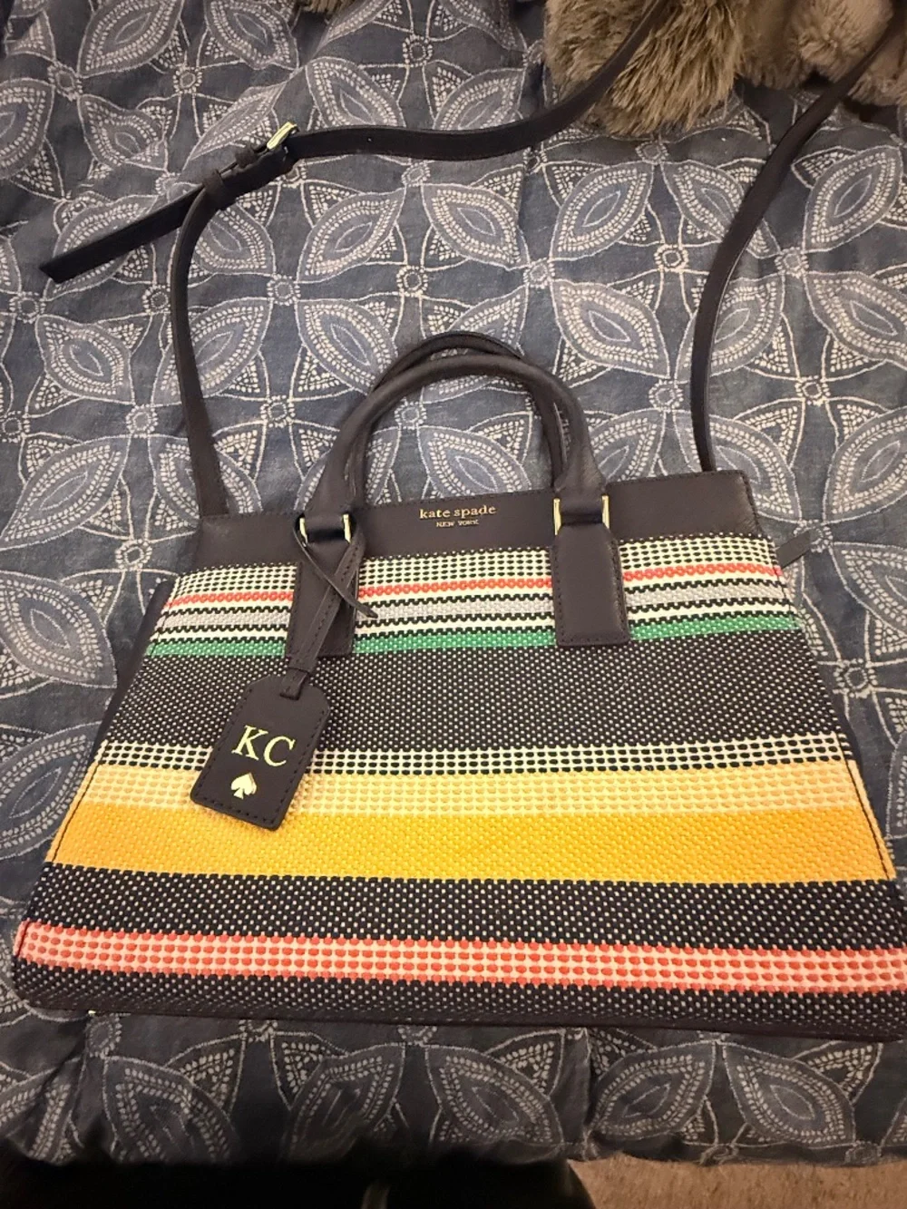 Striped Kate Spade purse